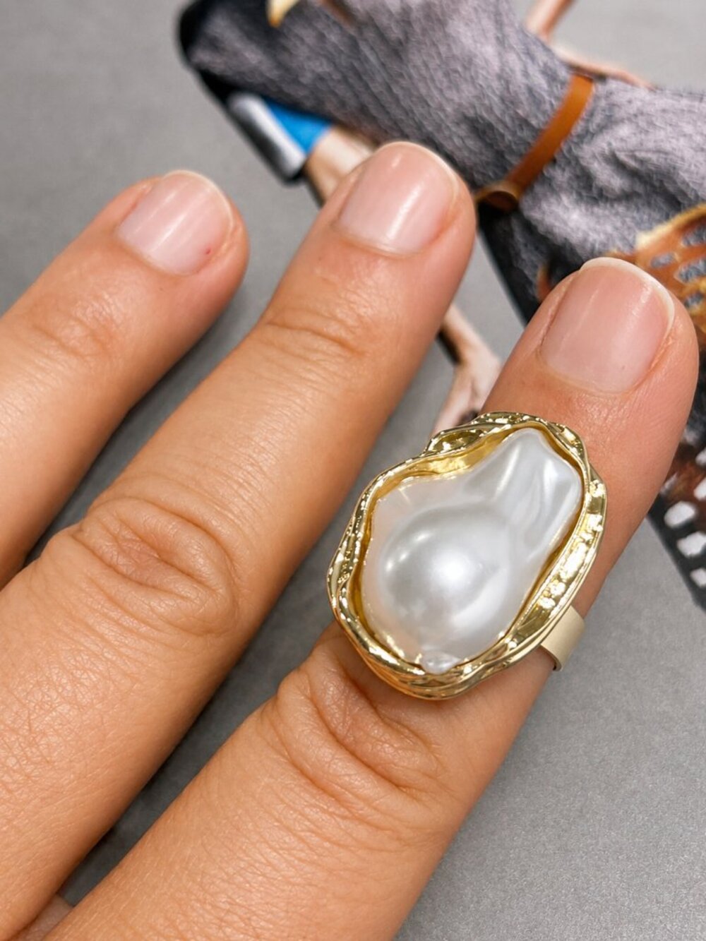 Pearl Statement Ring 4-6